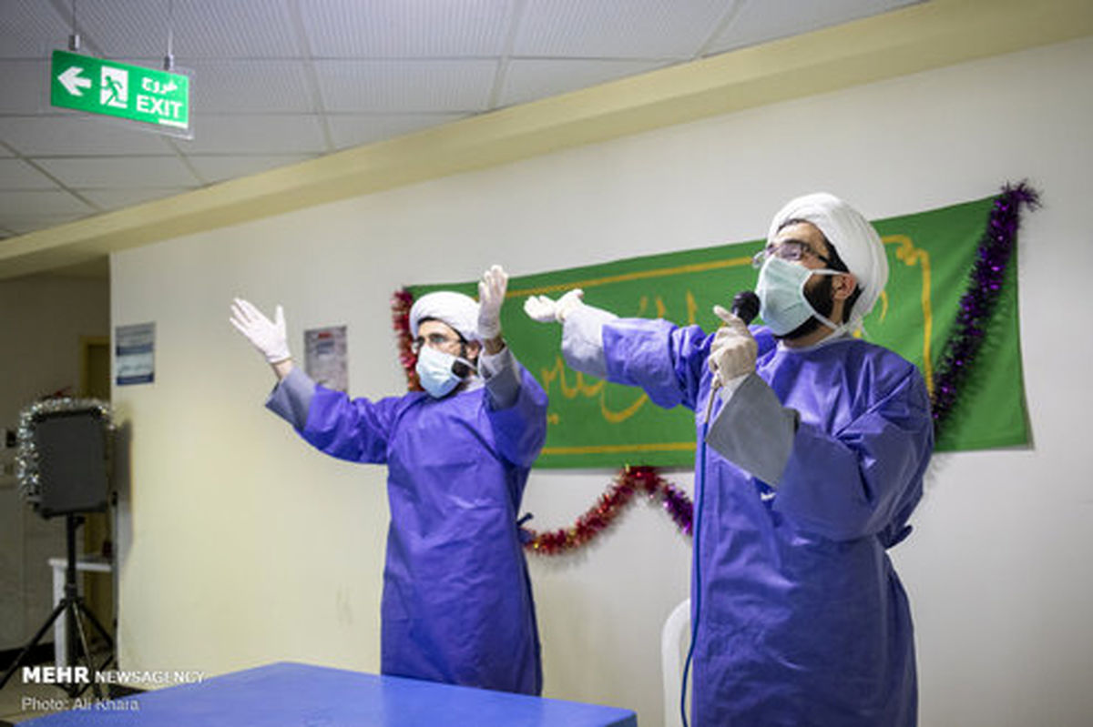 تصاویر: جشن روز پدر در بخش ویژه کرونا بیمارستان بقیه الله (عج)