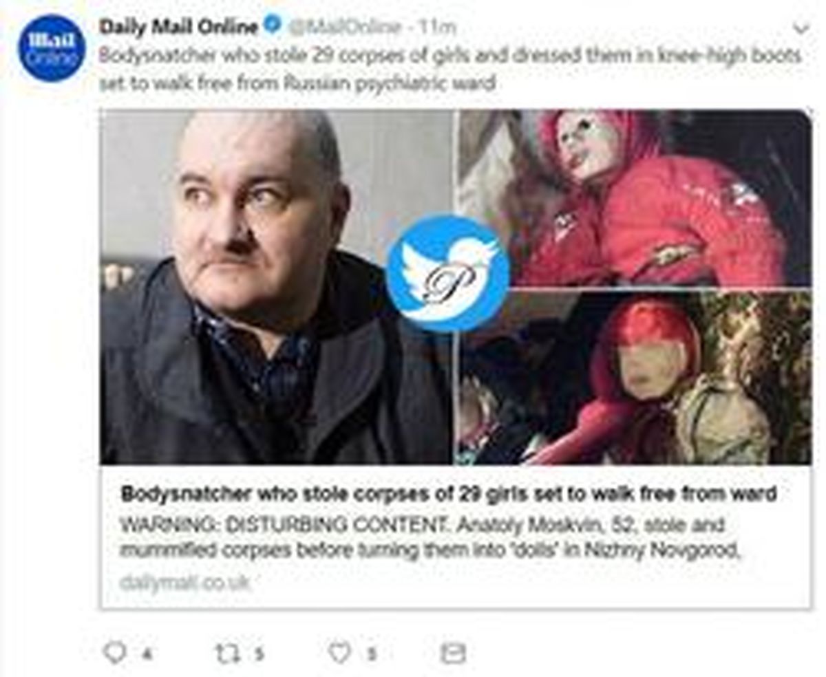 مخوف‌ترین «جَسَد دُزد» روسیه آزاد شد! +عکس