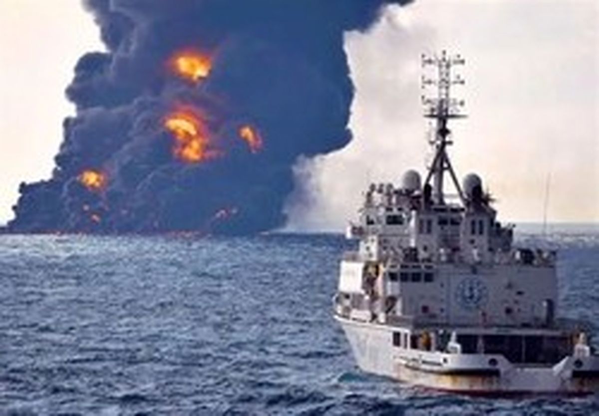 لکه نفتی سانچی به سواحل ژاپن رسید؟