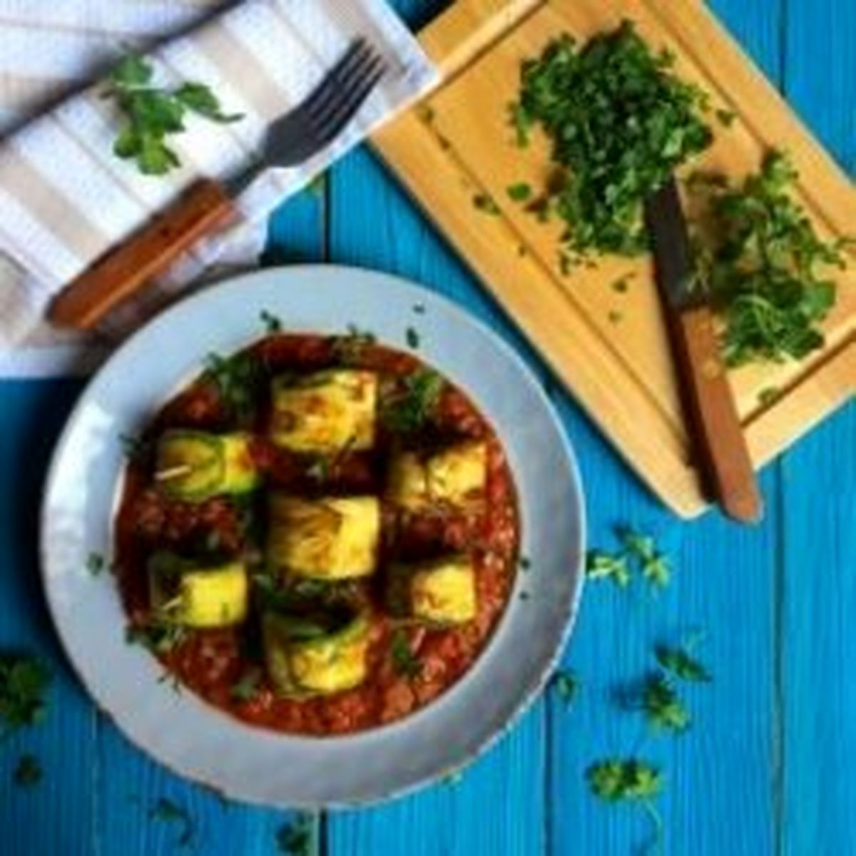 دستور پخت رول کدو با گوشت قلقلی