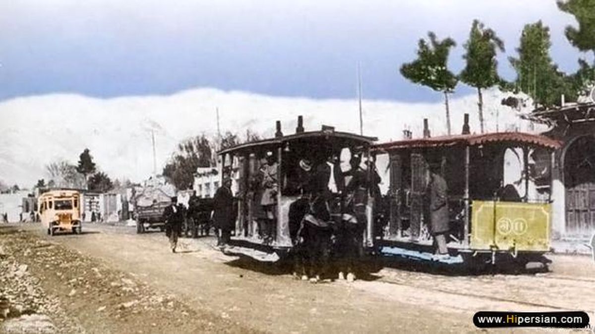 عکس: اولین قطار شهری در تهران قدیم!