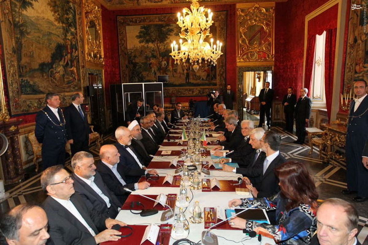 عکس: اتاق مذاکره روحانی در رم