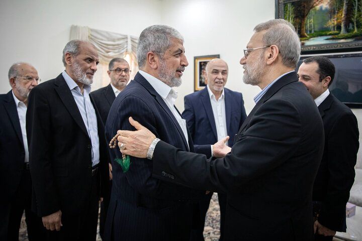 دیدار لاریجانی با رهبران حماس در قطر