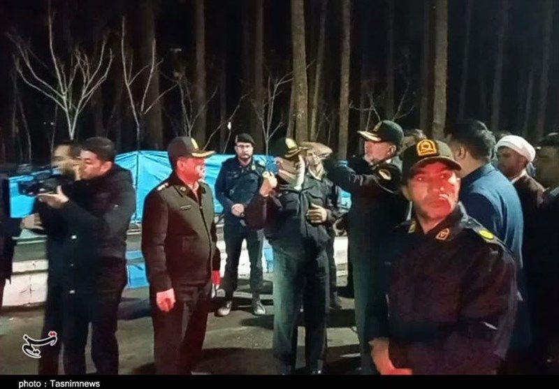 تصاویر: بازدید سردار رادان از محل حادثه تروریستی کرمان  