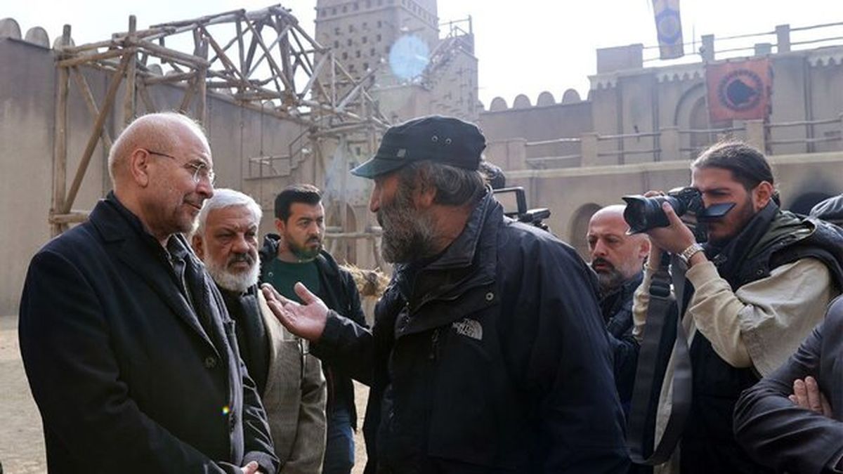 بازدیدقالیباف از پشت صحنه سریالهای سلمان فارسی و موسی کلیم الله