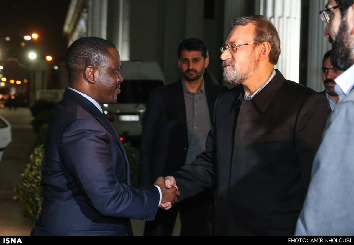 دیدار لاریجانی با رییس مجلس ساحل عاج