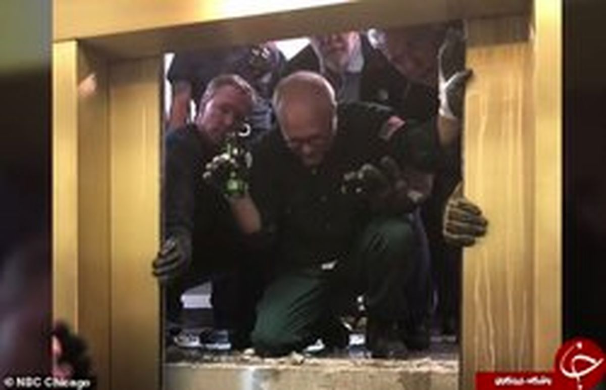 سقوط آسانسوری با ۶ مسافر در یک آسمان خراش +عکس