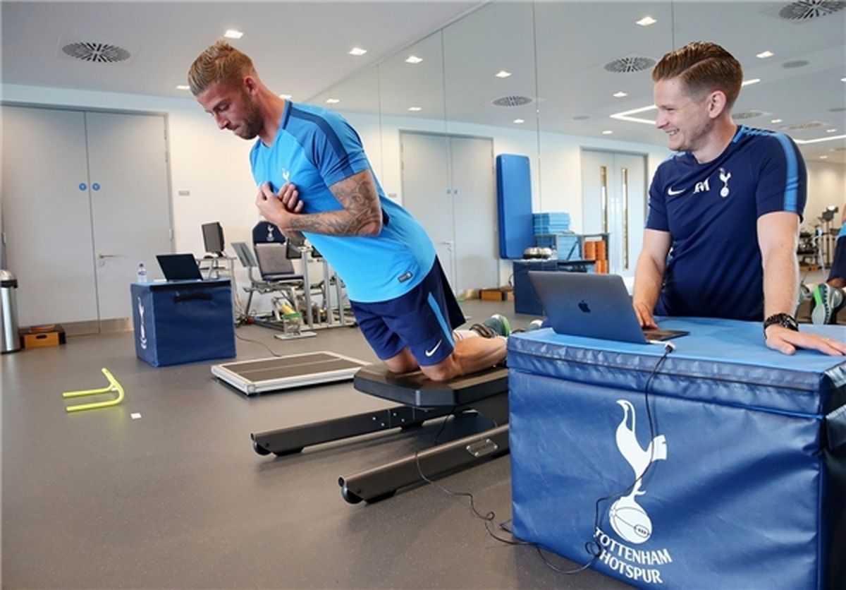 تست آمادگی جسمانی تاتنهامی‌ها باسنسور‌ کامپیوتری +تصاویر