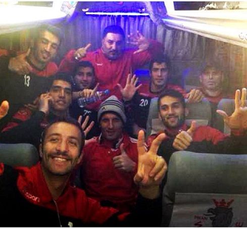 عکس/کری بازیکنان پرسپولیس برای استقلال