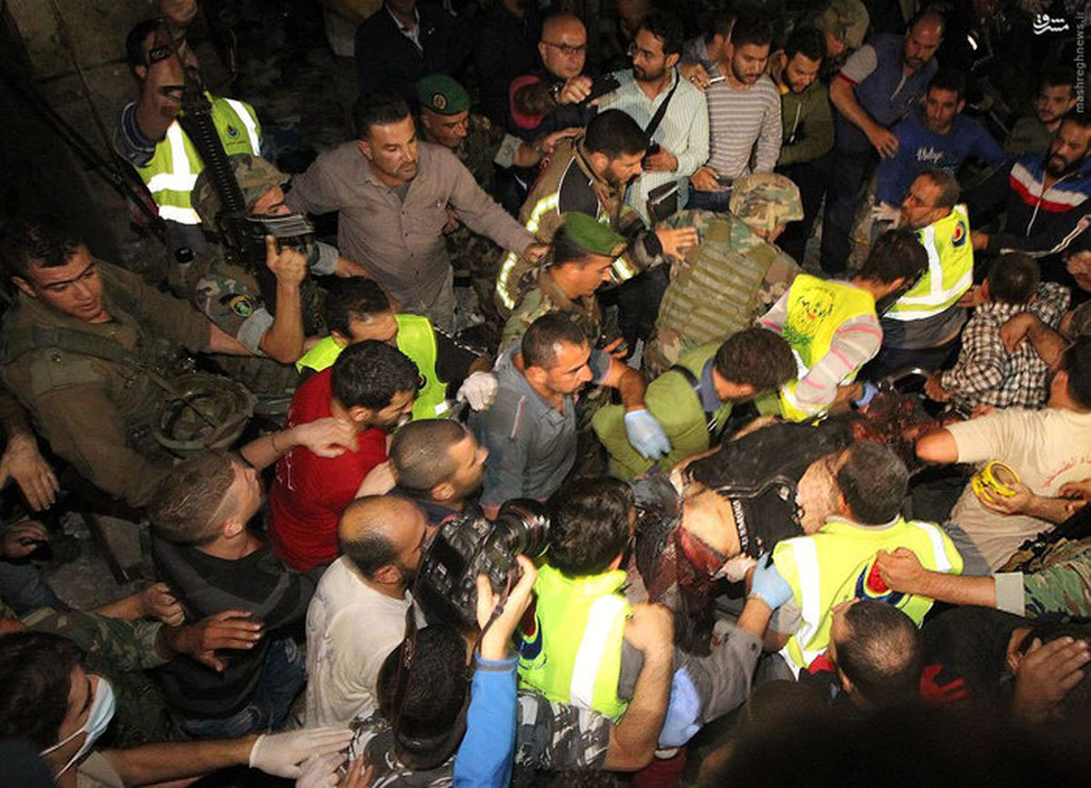 تصاویر تکمیلی از دو انفجار تروریستی در ضاحیه بیروت