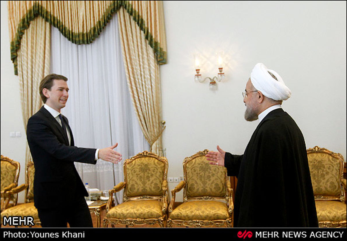 دیدار وزیر خارجه اتریش با روحانی/تصاویر
