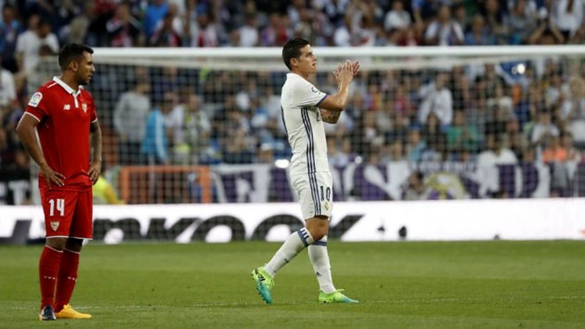 عکس: وداع خامس رودریگز با هواداران رئال