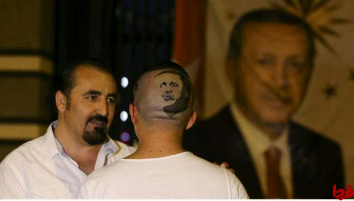 عکس: تزئین موی سر با عکس اردوغان