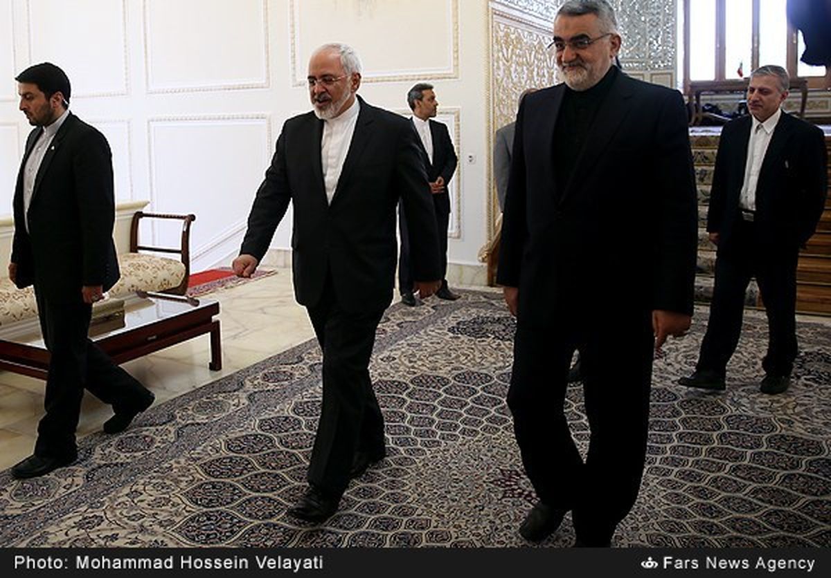 دیدار ظریف با رییس مجلس سوریه/تصاویر