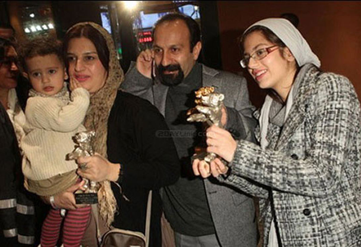 اصغر فرهادی به همراه خانواده اش/عکس