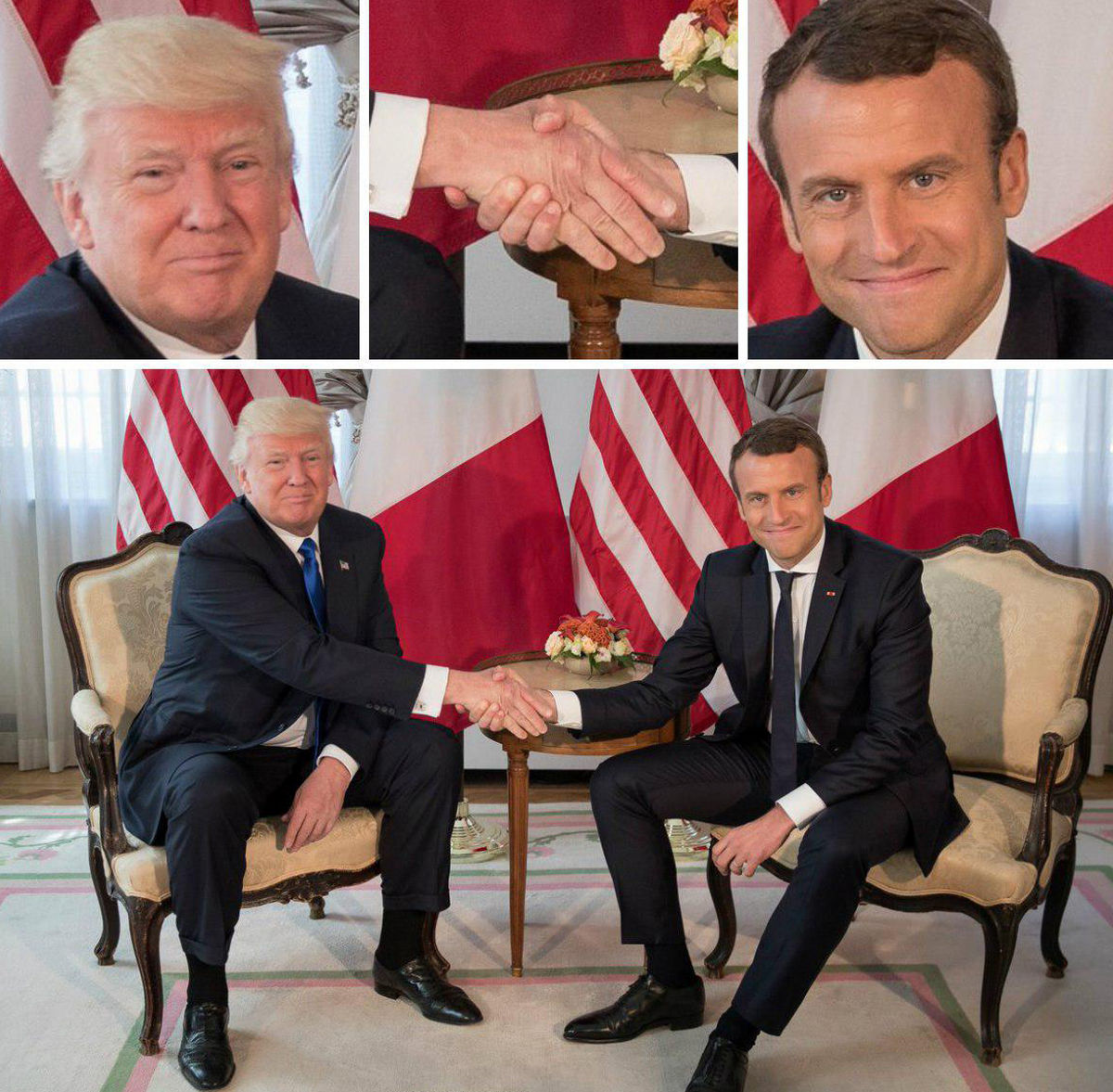 راز دست دادن‌های خاص ماکرون به پوتین رسید! +عکس