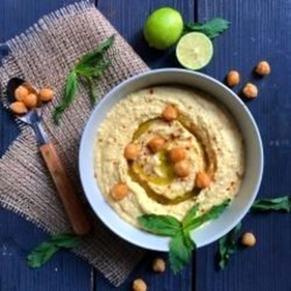 دستور پخت حمص به صورت مرحله‌ای