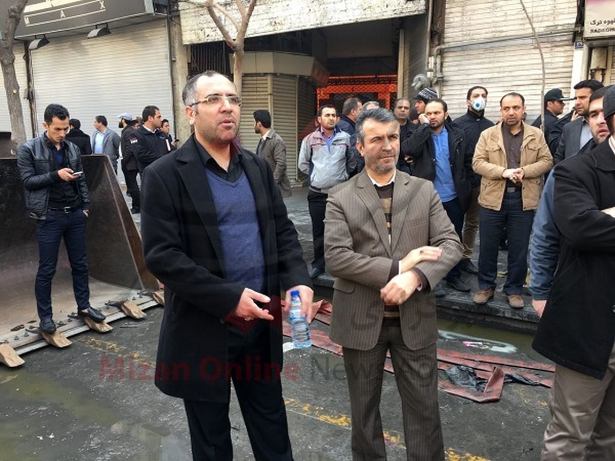 حضور معاونان دادستان تهران در محل حادثه پلاسکو +عکس