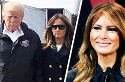 واکنش ترامپ به ملانیای قلابی +عکس