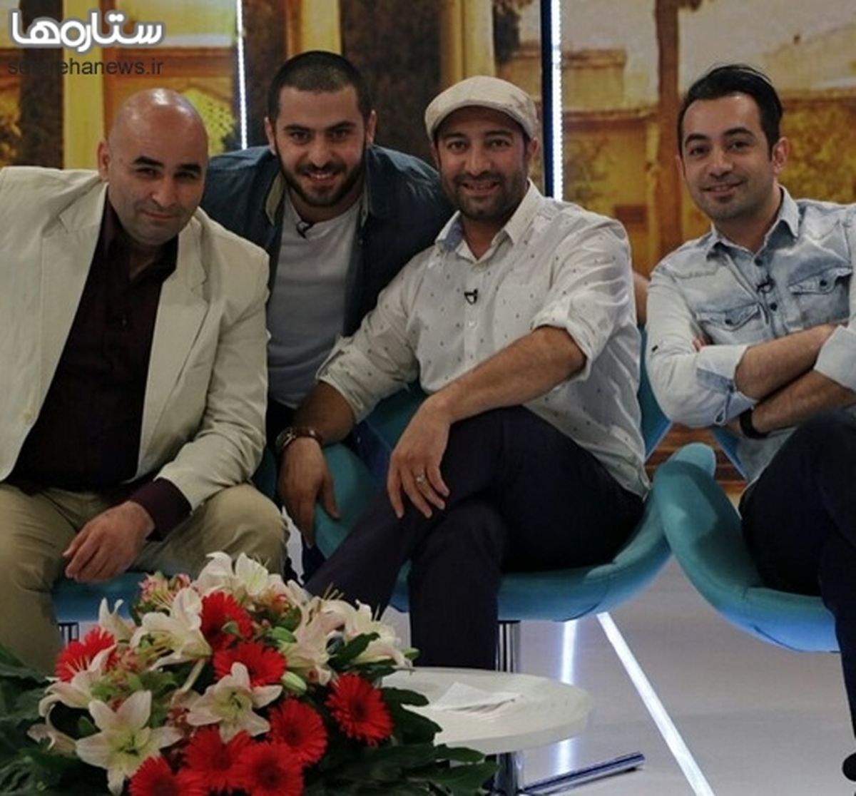 عکس/علی ضیاء و علی مسعودی در یک برنامه تلویزیونی