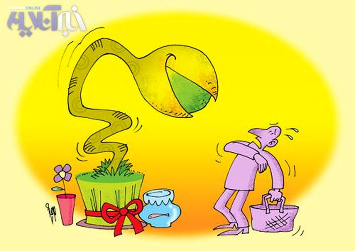 کاریکاتور/ سال نو و هیولای پسته!