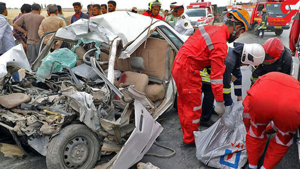 عکس های تکاندهنده از مچاله شدن پراید