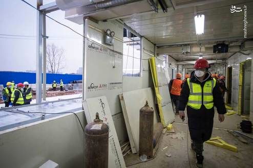 تصاویر جدید از بیمارستان ۱۰ روزه چینی