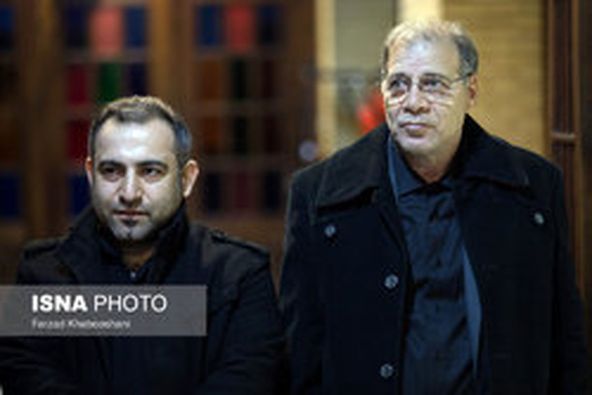 برادر و فرزند مرحوم محب اهری در مراسم ترحیم +عکس