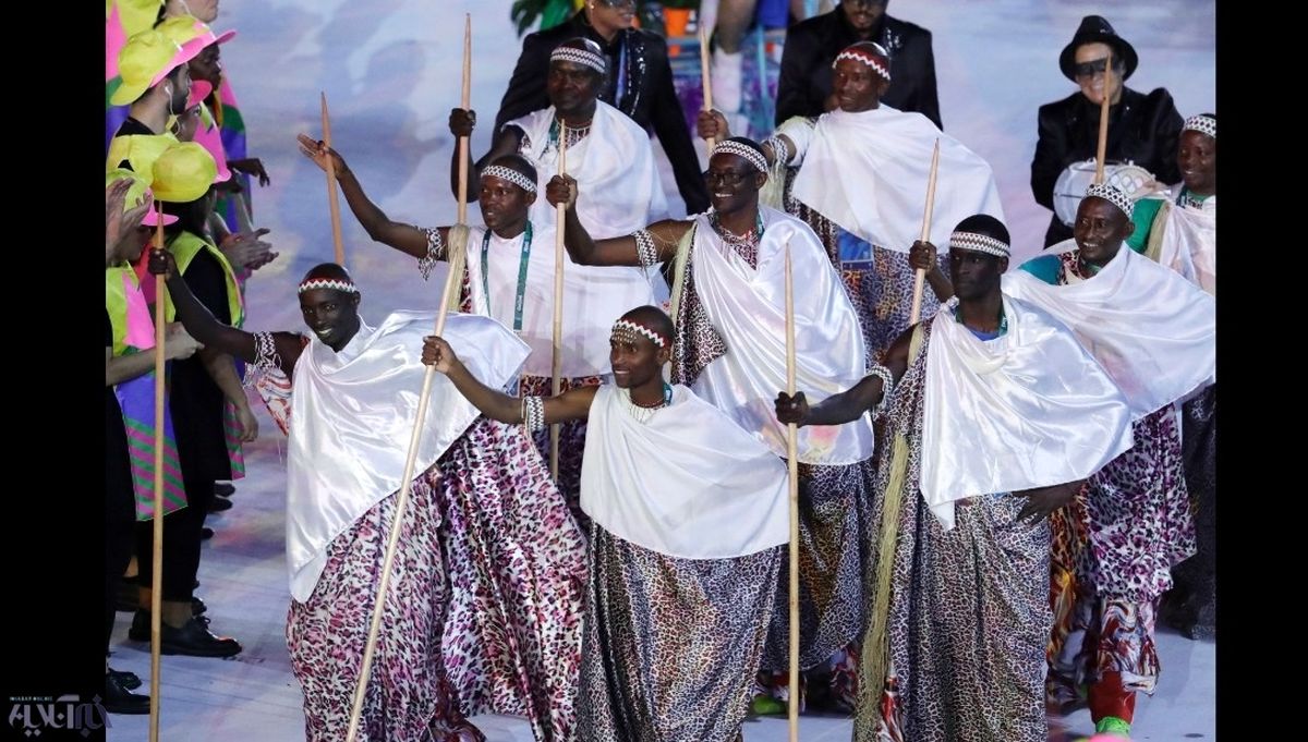 عکس: پوشش عجیب کاروان بروندی در افتتاحیه المپیک