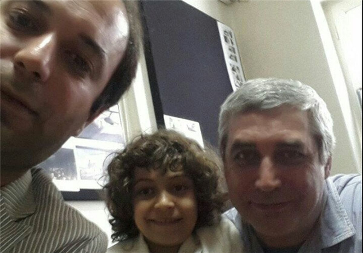 سلفی نجف‌زاده و پسرش با حاتمی‌کیا
