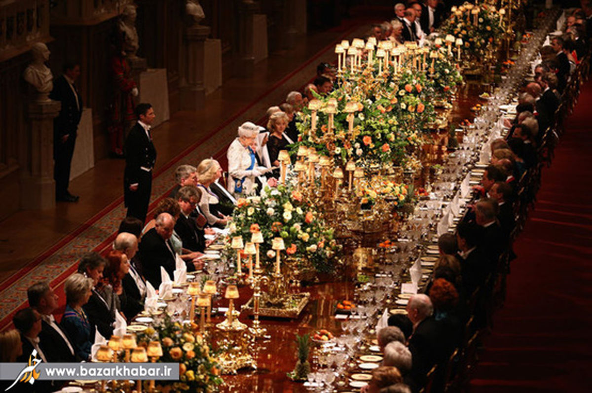 میز شام ملکه/عکس