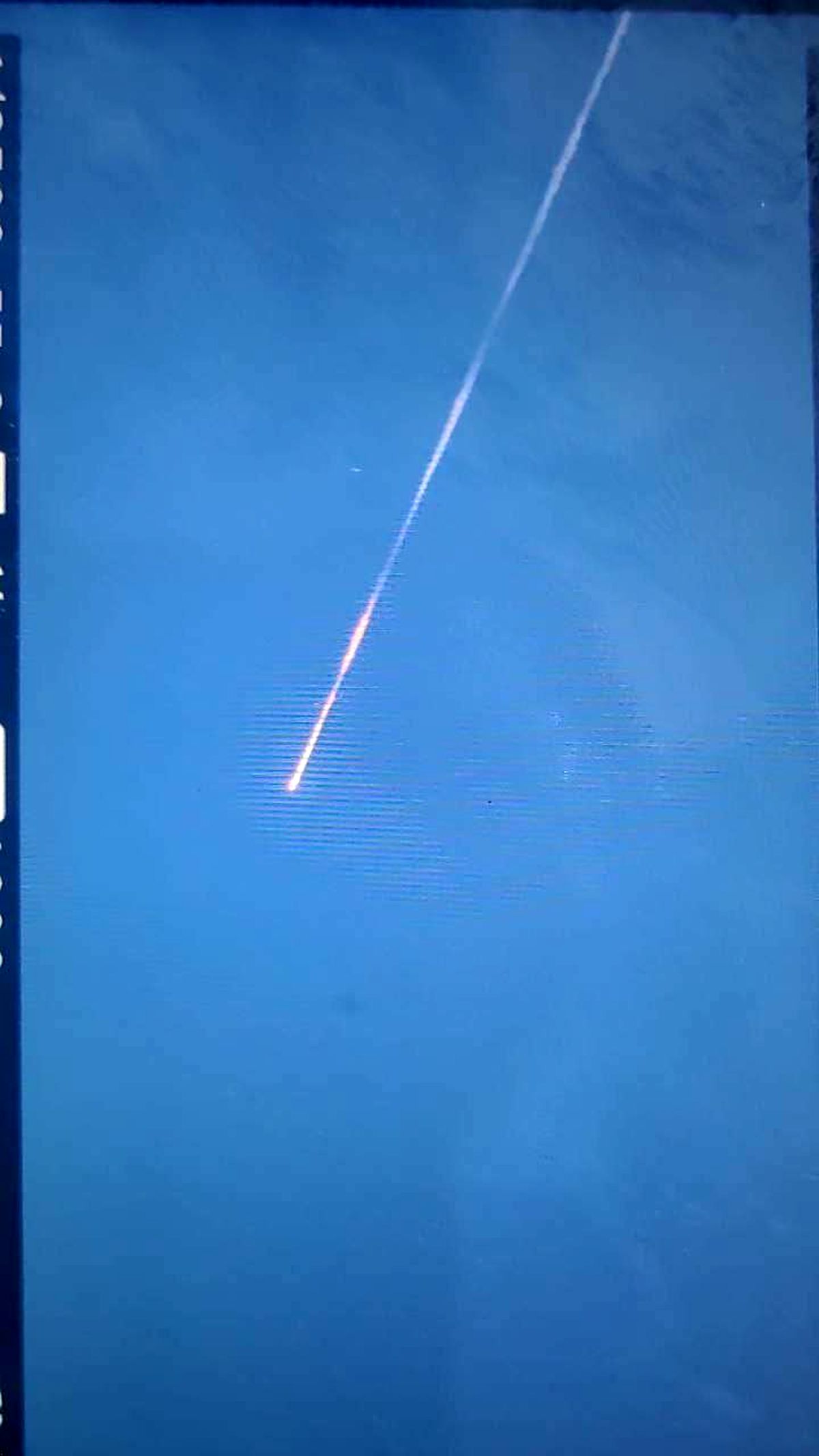 تصویر یکی از موشک‌های ایرانی در راه فلسطین اشغالی 