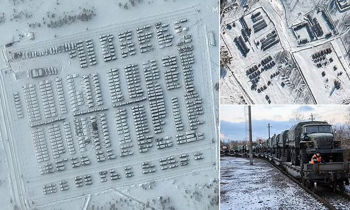 تصاویر تازه از افزایش نیرو در نزدیکی اوکراین