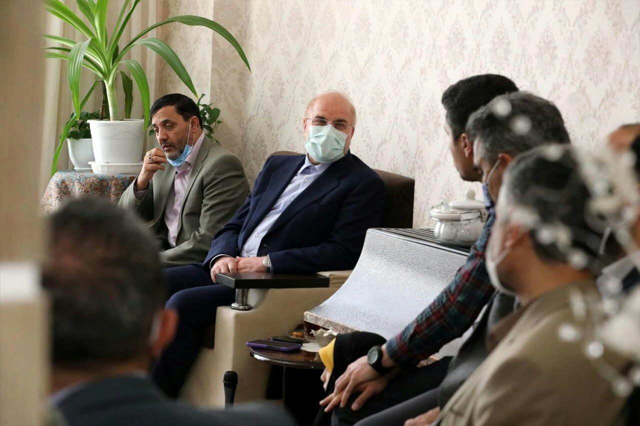 آرزوی فرزند شهید در دیدار نوروزی رییس مجلس