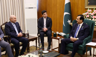 تصاویر: دیدار رئیس مجلس سنای پاکستان و قالیباف- اسلام آباد