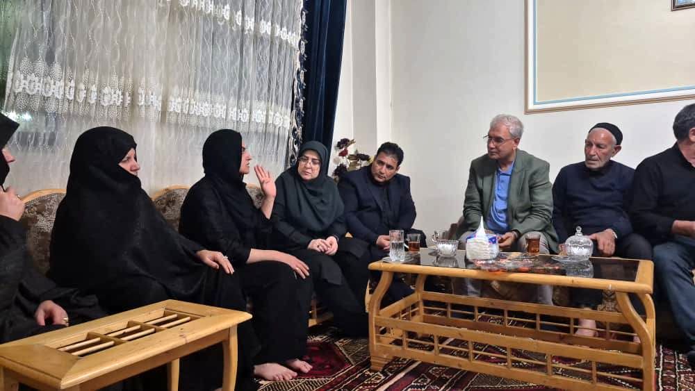 تصاویر: دیدار سخنگوی دولت و دستیار اجتماعی رئیس‌جمهور با خانواده الهه حسین‌نژاد