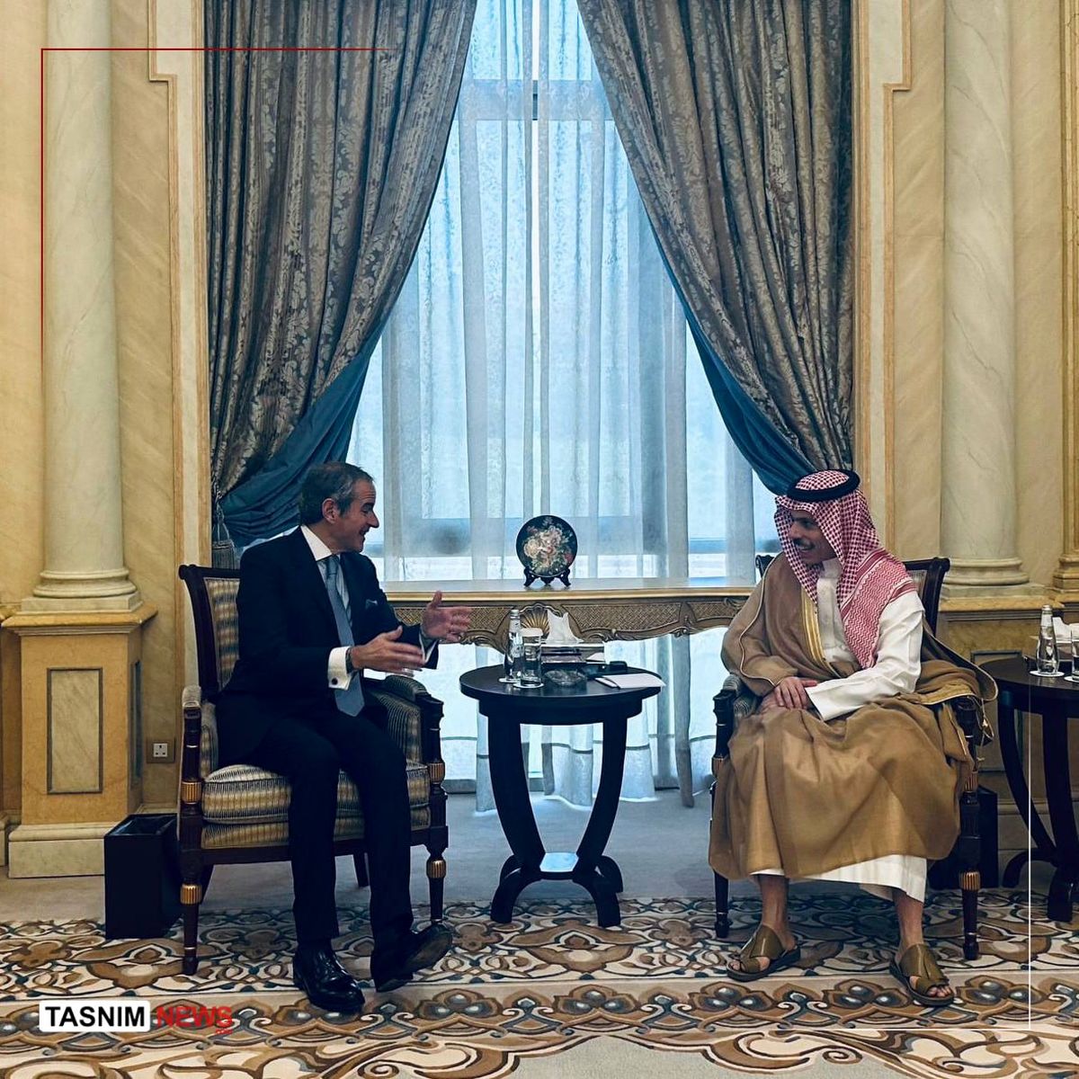 رایزنی گروسی با وزیر امور خارجه عربستان