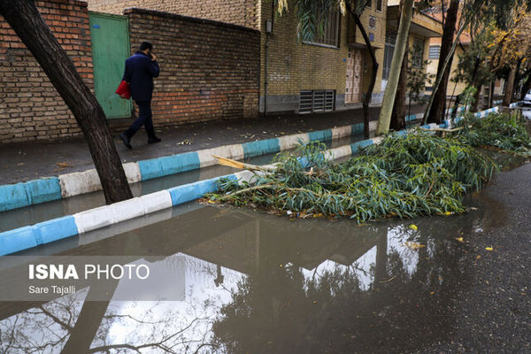هشدار بارش برای تهران طی فردا