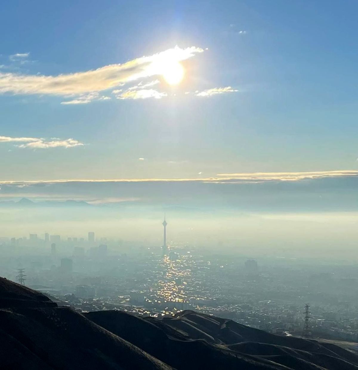 امروز، جمعه/ نمایی زیبا از تهران +عکس