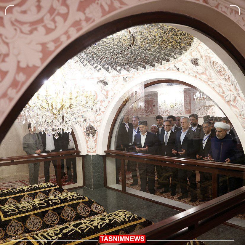 بازدید پزشکیان از مسجد بی بی هیبت و زیارت امامزاده فاطمه حکیمه دختر امام موسی بن جعفر(ع)