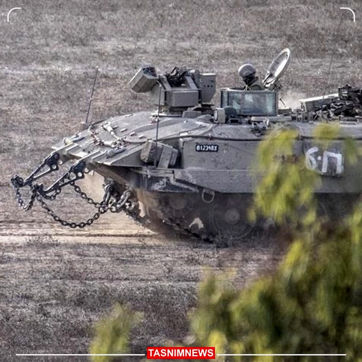 انهدام ۲ خودروی زرهی اسرائیل توسط مقاومت لبنان