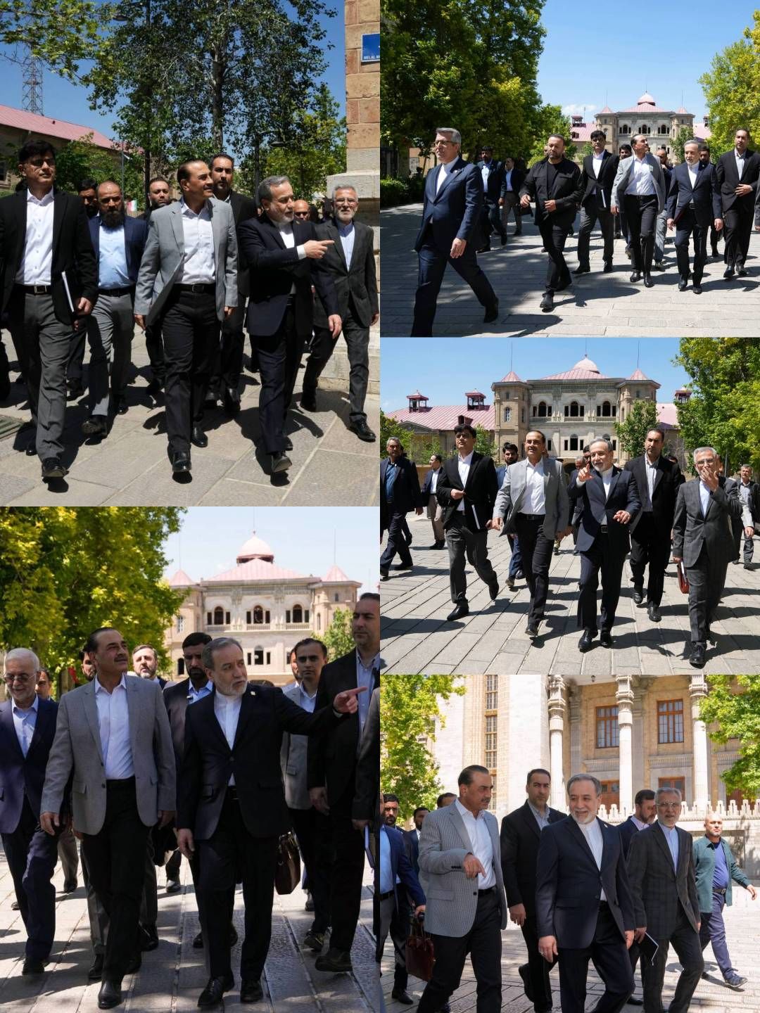 بازدید عاصم منیر از میدان مشق همراه با عراقچی +عکس