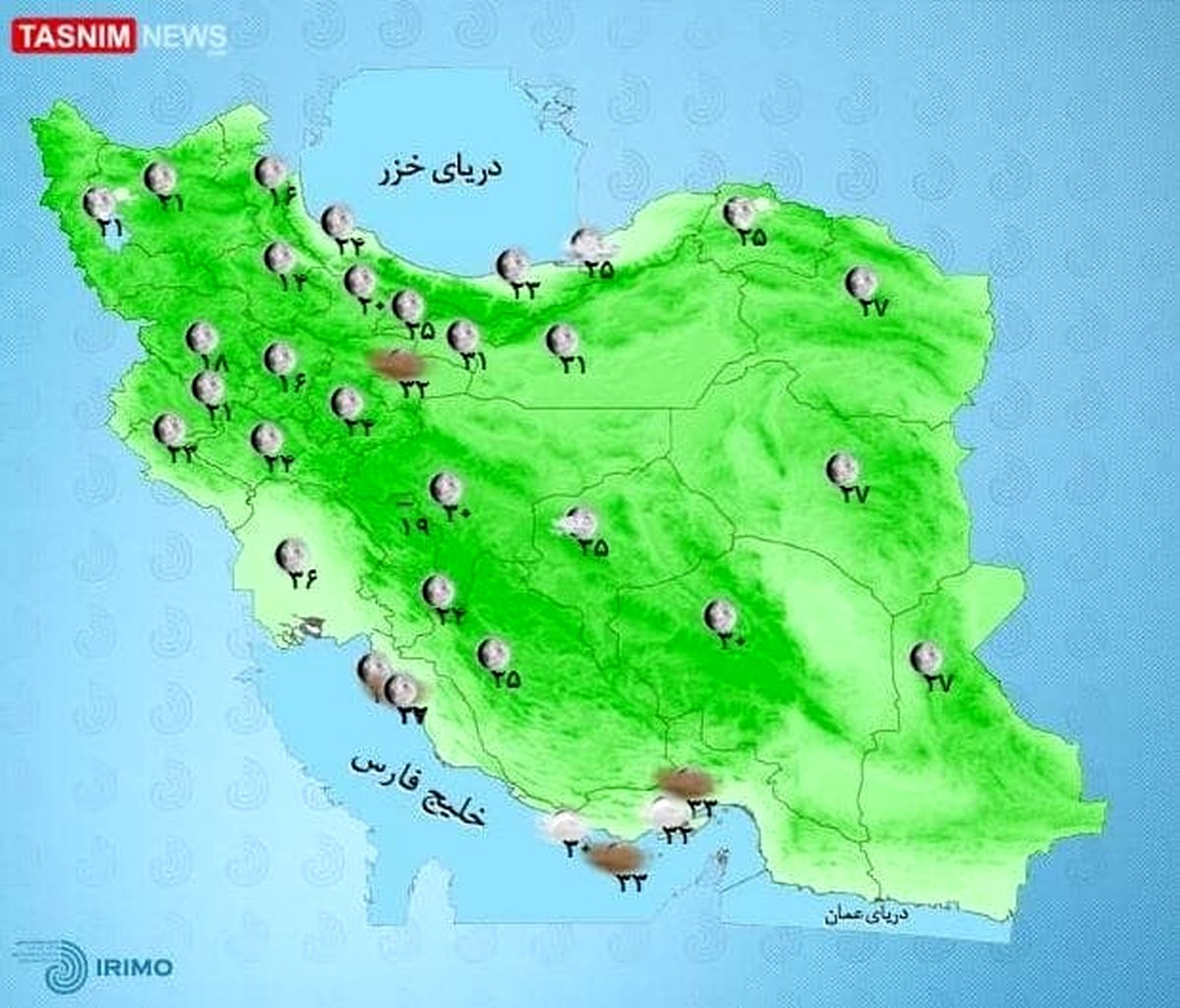 باد شدید و گرد و خاک در چند استان