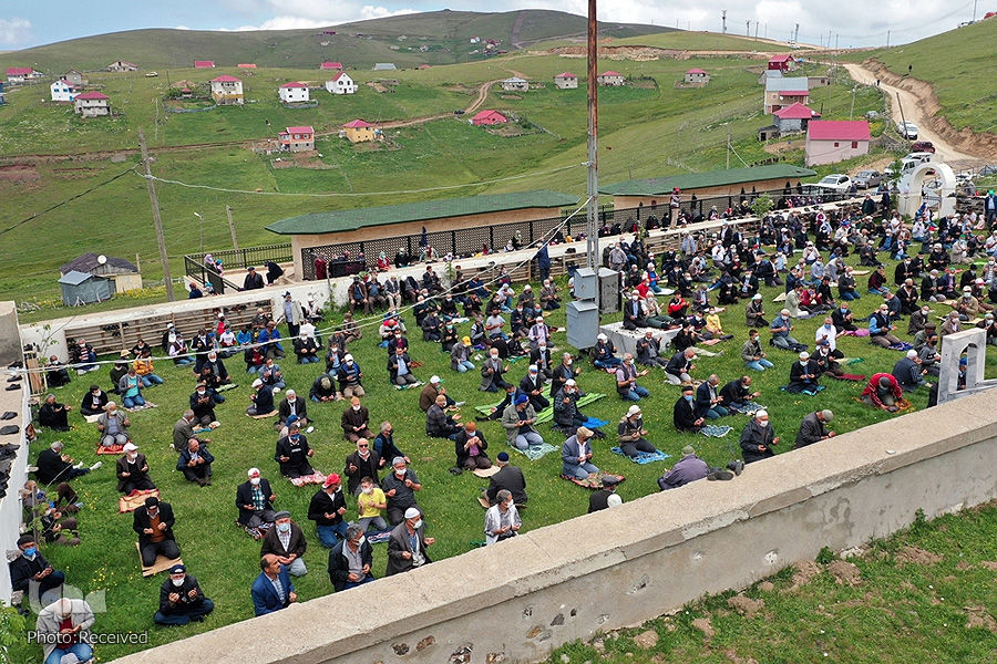 مسجد تاریخی بدون سقف در ترکیه +تصاویر