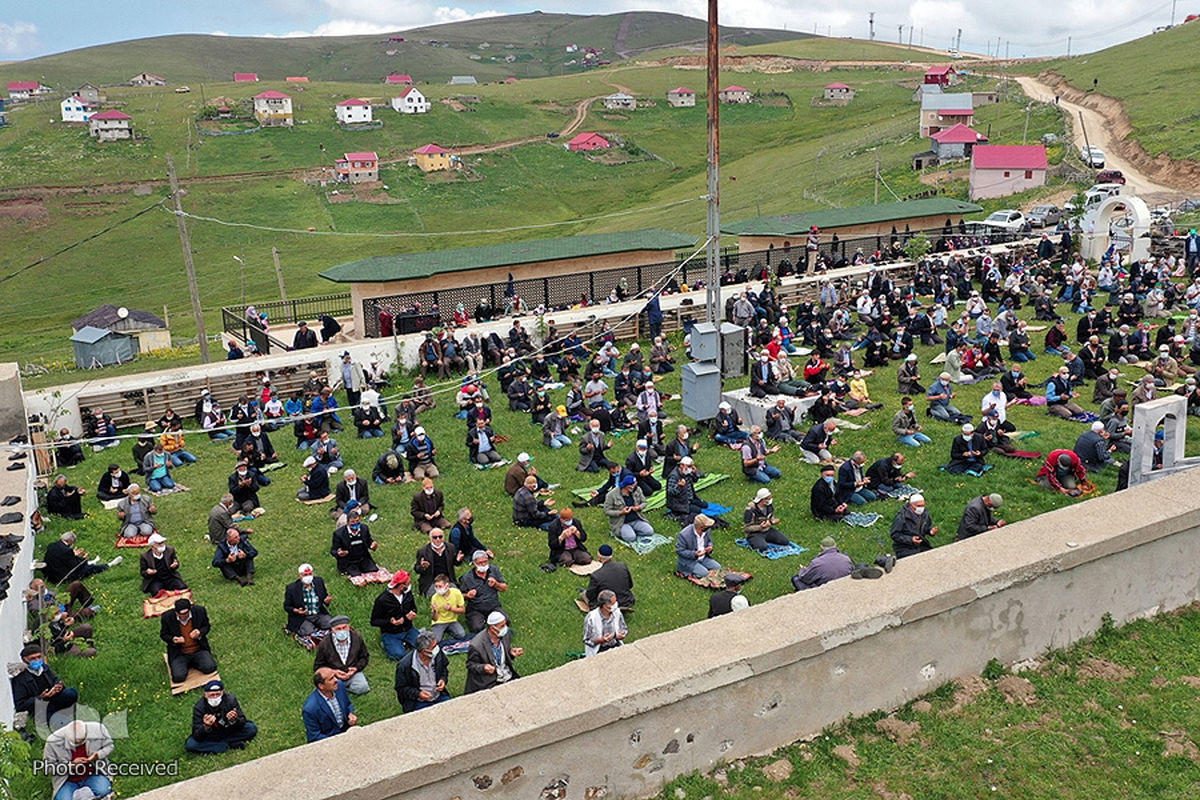 مسجد تاریخی بدون سقف در ترکیه +تصاویر