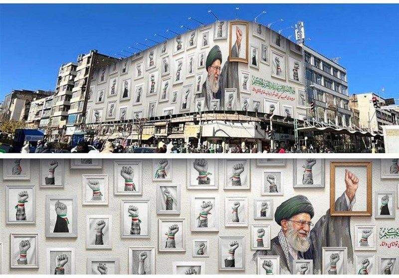 دیوارنگاره جدید میدان جمهوری رونمایی شد +عکس