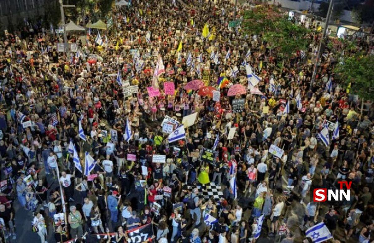 تظاهرات گسترده شهرک‌نشینان در تل‌آویو