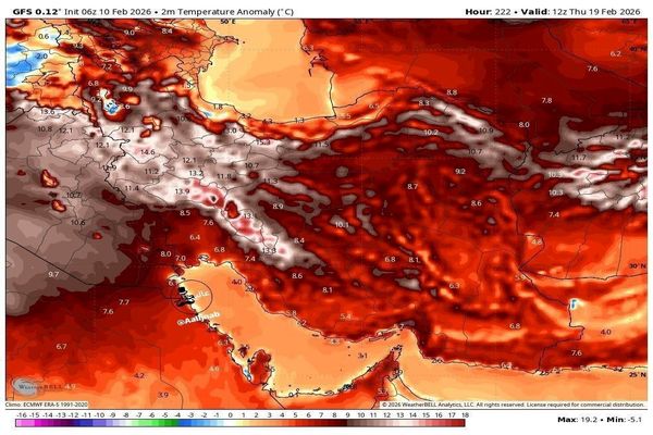 ناوگان عظیمی از گرمای فرا نرمال در راه کشور
