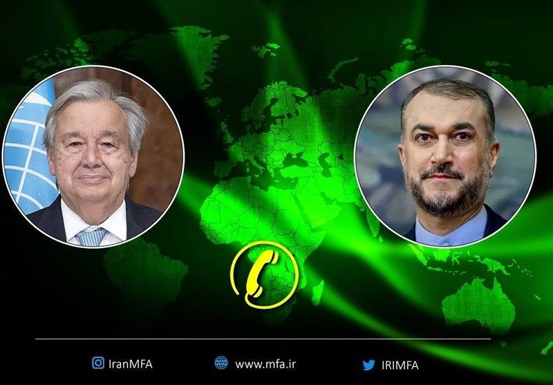 امیرعبداللهیان در گفت‌وگو با گوترش: سفر گروسی به ایران در دستورکار قرار دارد