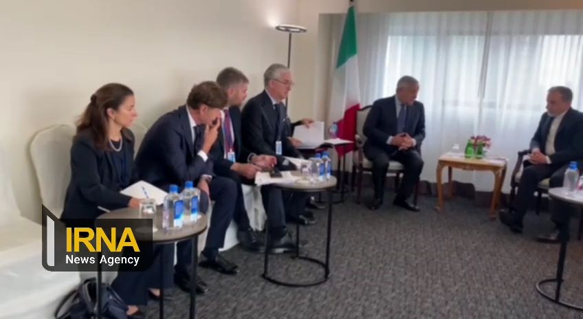 دیدار عراقچی با همتای ایتالیایی در نیویورک + فیلم